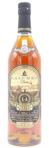 Calumet Farm Bourbon Whiskey 14 Year Old, Single Rack Black 750ml