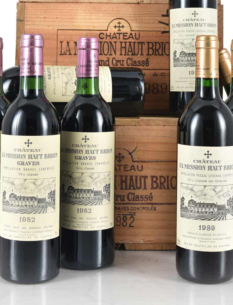 Lot 560: 12 bottles 1982 Chateau La Mission Haut Brion in OWC