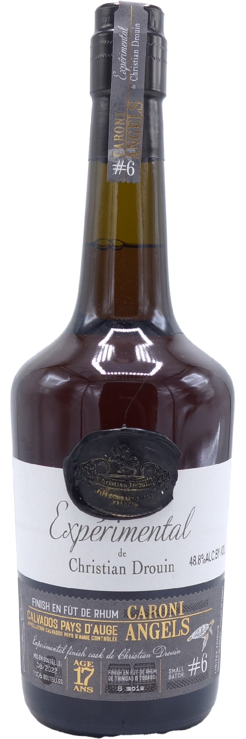 Christian Drouin Calvados 17 Year Old, Experimental: Caroni Angels Rhum Finish, 97.6 Proof 700ml