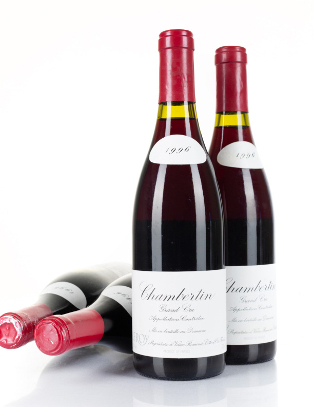 Lot 357: 4 bottles 1996 Domaine Leroy Chambertin